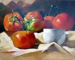Tomatoes with White Cup - sold 11x14